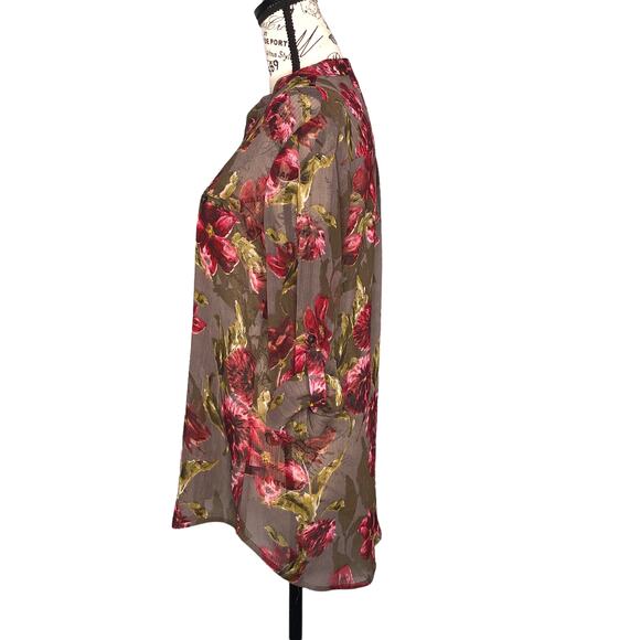 Kut From The Kloth SMALL Sinclaire Button Front Blouse - Stitch Fix Roll Tab - Picture 3 of 11